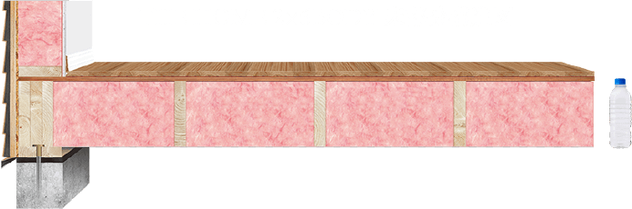 THE HOME 2×6BODY 床部分構造図